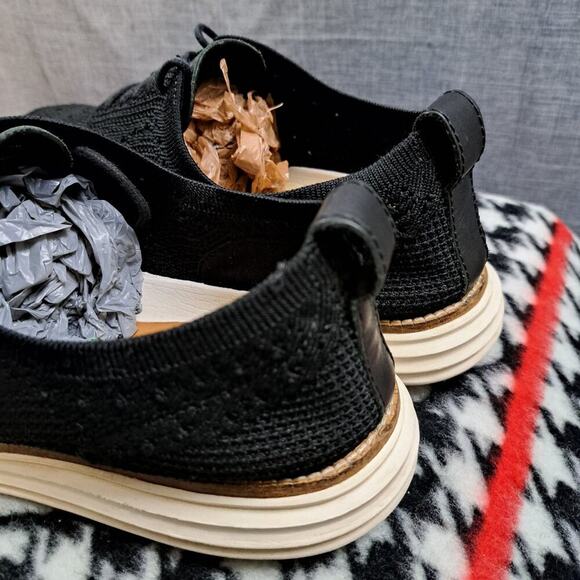 Cole Haan Shoes Mens Size 11 M ØriginalGrand Wingtip Oxford Black - Picture 4 of 11